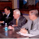 2000-09-02 – CONGRESO DE CULTURA DEL CENTRO OESTE SANTAFESINO. El Trébol. Storero (Sec. Cultura Nación), Rossi (Int. El Trébol) y De Lorenzi (Pte. Asociación).