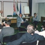 2001-04-27. CONSEJO DIRECTIVO. EL TREBOL. Darío Astegiano, Esteban De Lorenzi, Olga Nazor, Rosana Giraudi y consejeros participantes.